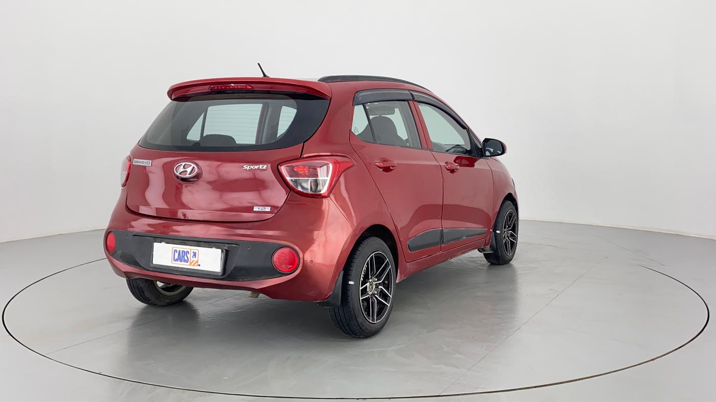 2019 Hyundai Grand i10 SPORTZ 1.2 KAPPA VTVT, Petrol, Manual, 39,746 km, Right Back Diagonal