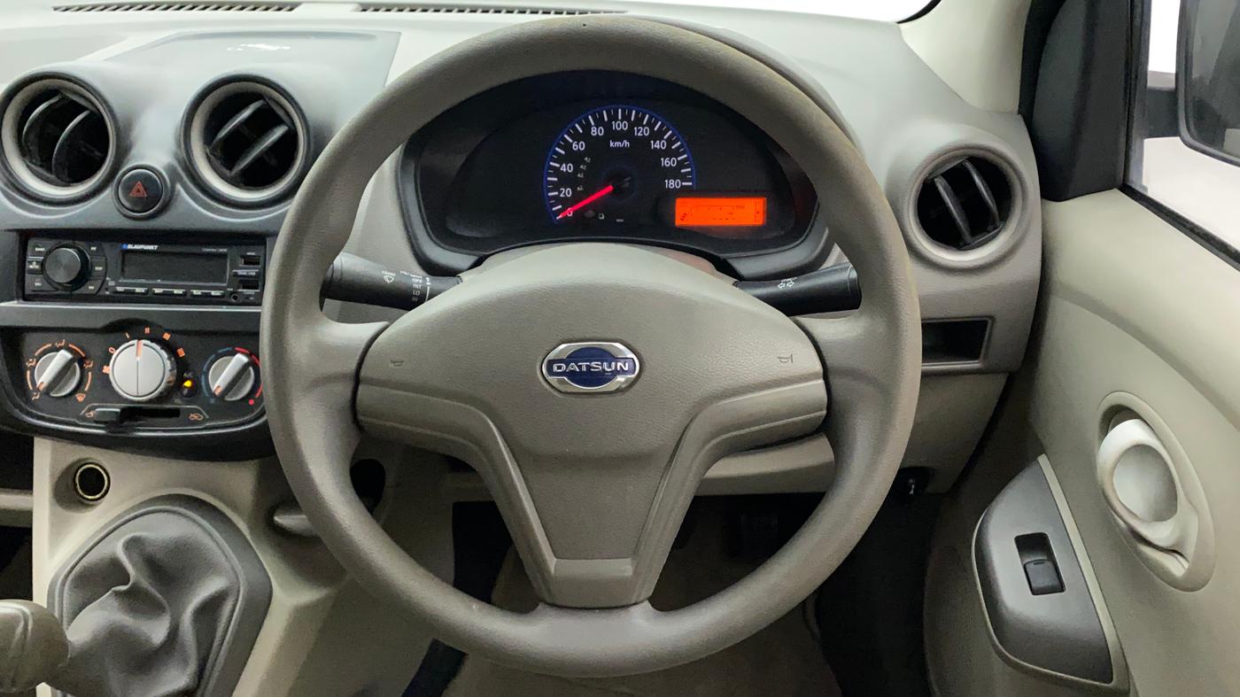 2014 Datsun Go T, Petrol, Manual, 39,399 km, Steering Wheel Close Up