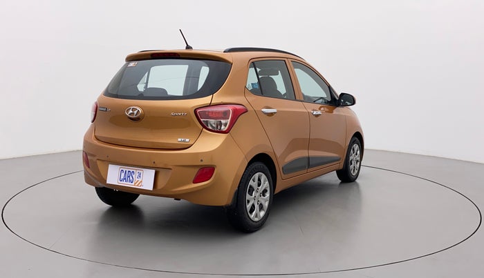 2014 Hyundai Grand i10 SPORTZ 1.2 KAPPA VTVT, Petrol, Manual, 78,804 km, Right Back Diagonal