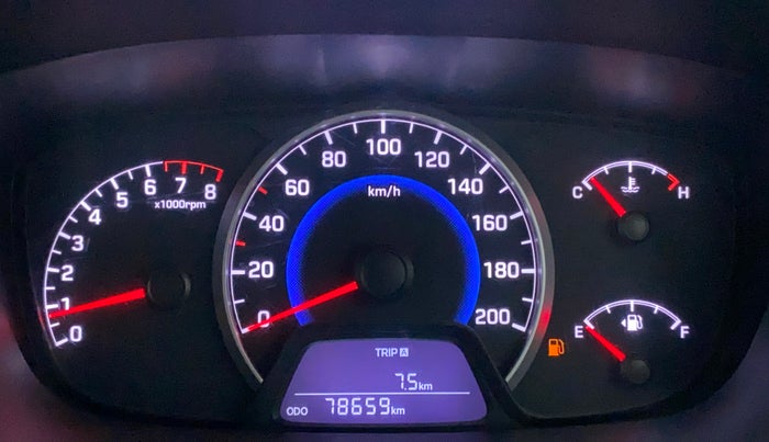 2014 Hyundai Grand i10 SPORTZ 1.2 KAPPA VTVT, Petrol, Manual, 78,804 km, Odometer Image