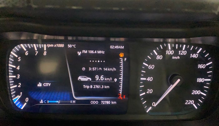 2020 Tata ALTROZ XZ PETROL, Petrol, Manual, 72,780 km, Odometer Image