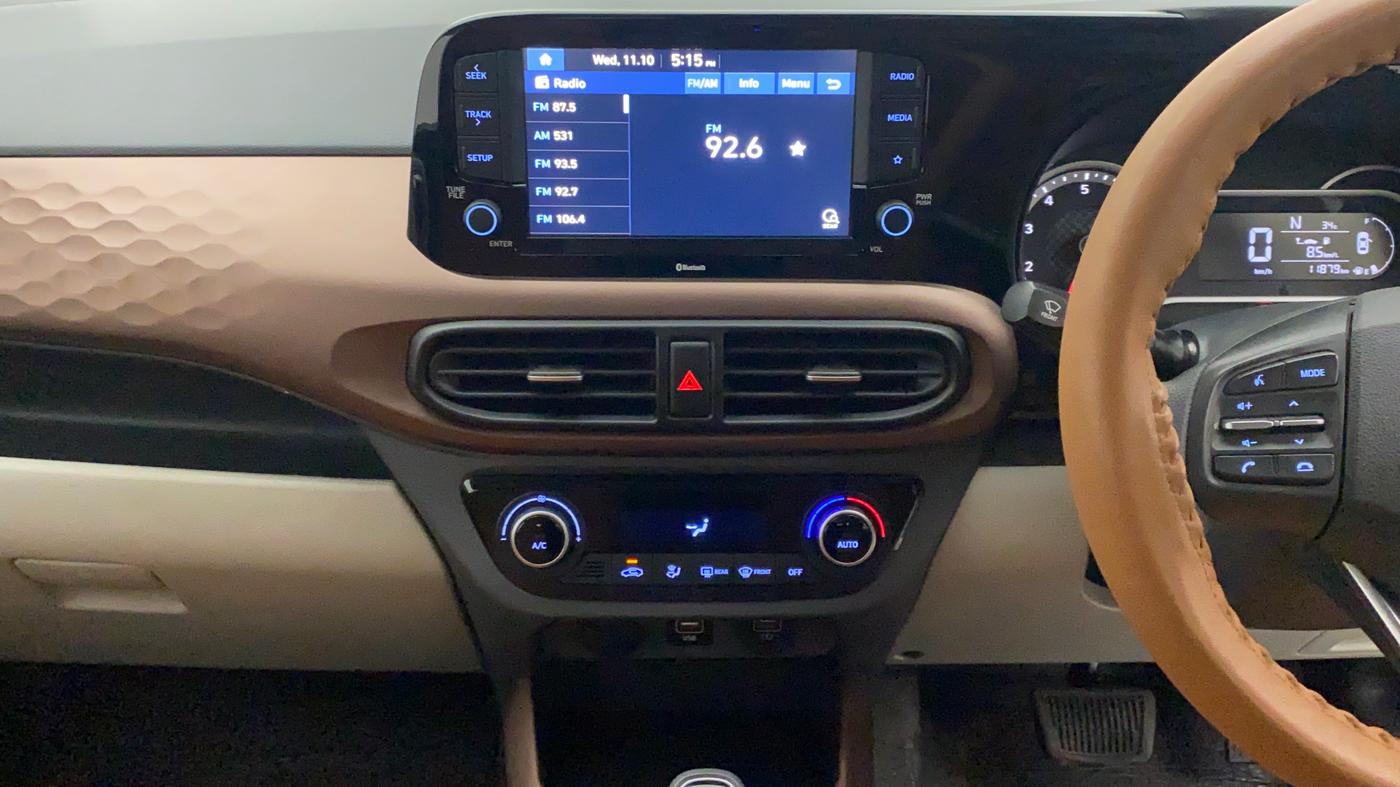 2021 Hyundai AURA SX PLUS 1.2 AMT, Petrol, Automatic, 11,879 km, Air Conditioner