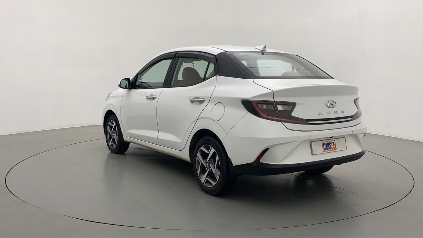 2021 Hyundai AURA SX PLUS 1.2 AMT, Petrol, Automatic, 11,879 km, Left Back Diagonal