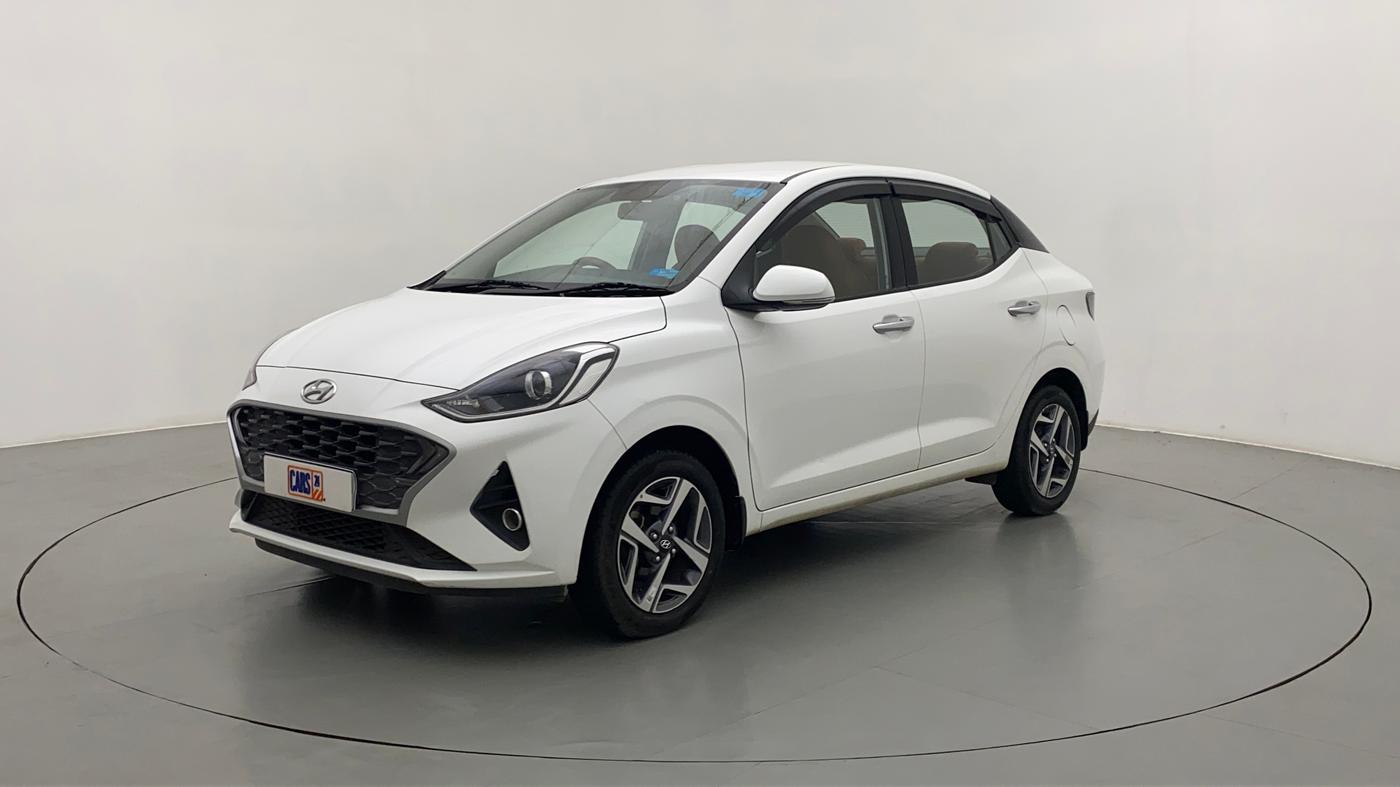 2021 Hyundai AURA SX PLUS 1.2 AMT, Petrol, Automatic, 11,879 km, Left Front Diagonal