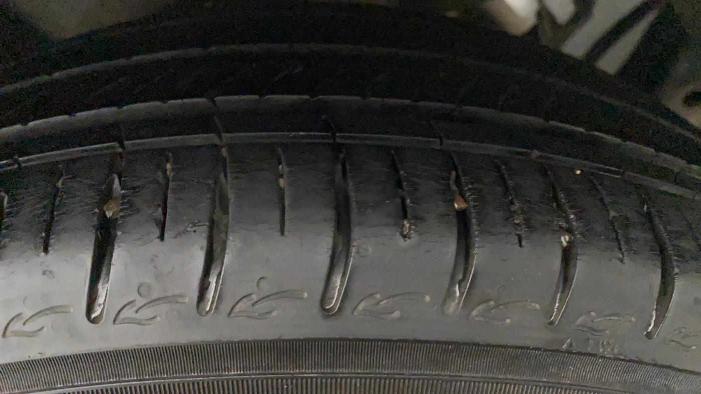 2021 Hyundai AURA SX PLUS 1.2 AMT, Petrol, Automatic, 11,879 km, Left Rear Tyre Tread