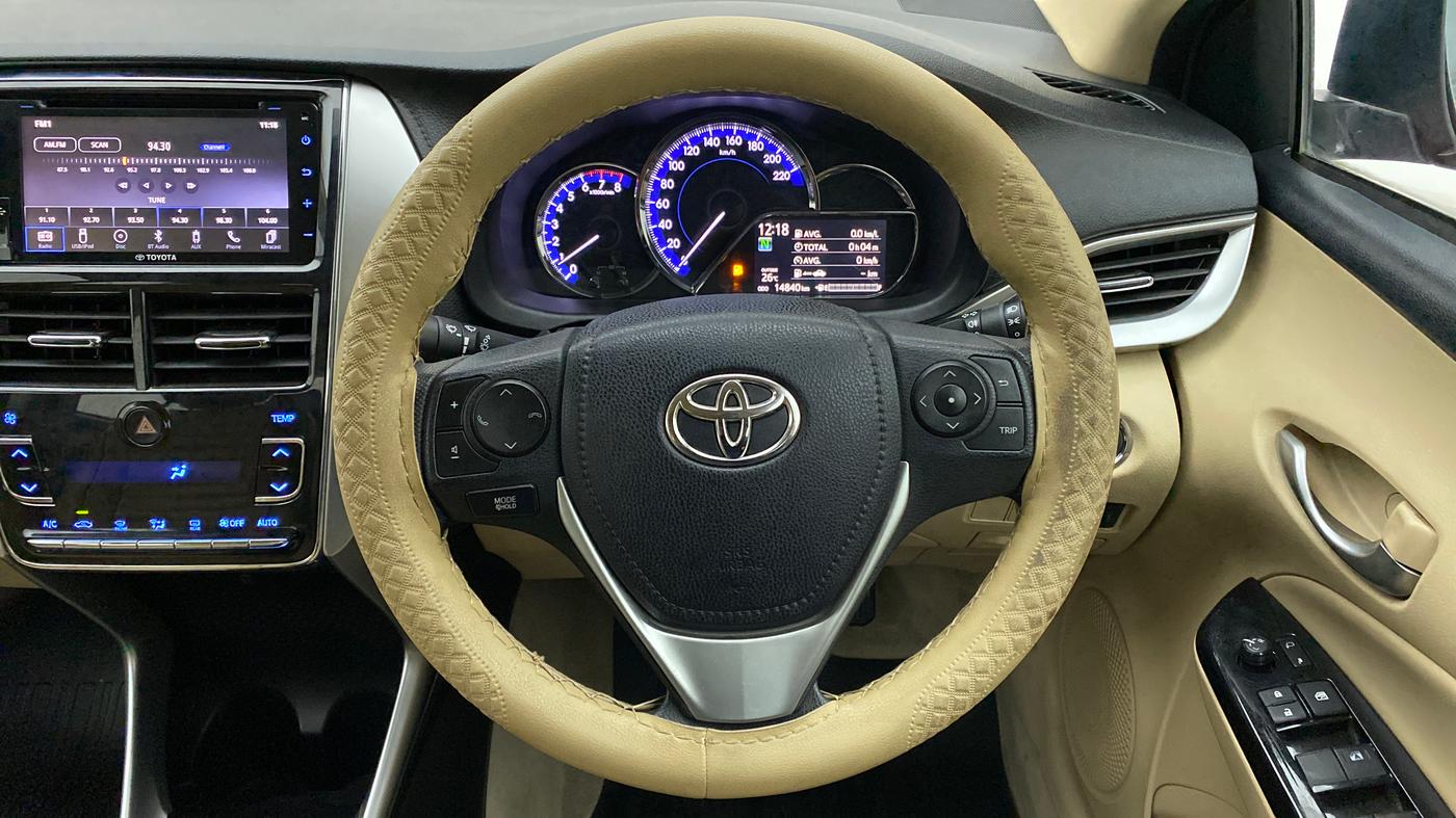 2018 Toyota YARIS G CVT, Petrol, Automatic, 14,875 km, Steering Wheel Close Up