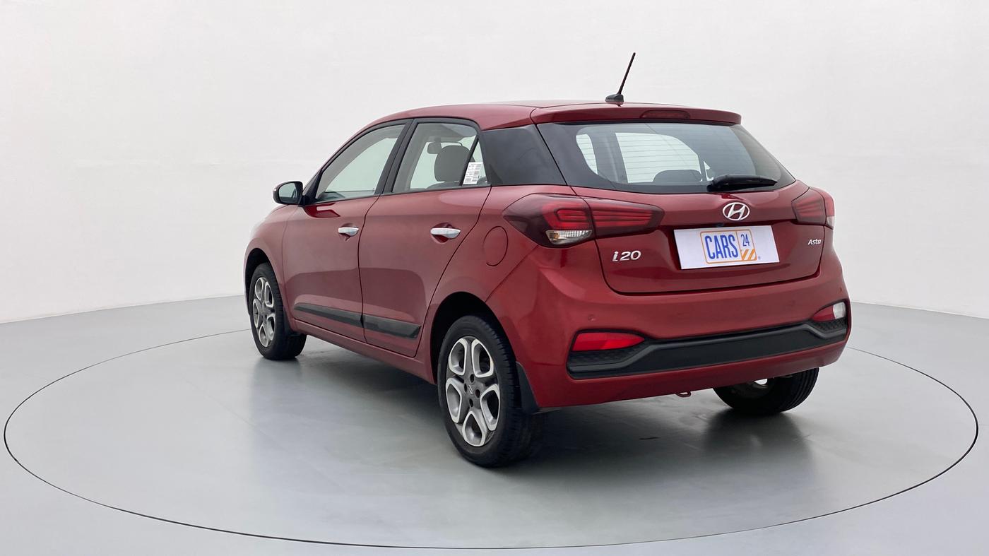 2019 Hyundai Elite i20 1.2  ASTA (O) CVT, Petrol, Automatic, 7,243 km, Left Back Diagonal