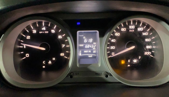 2017 Tata Tiago XZ PETROL, Petrol, Manual, 68,432 km, Odometer Image