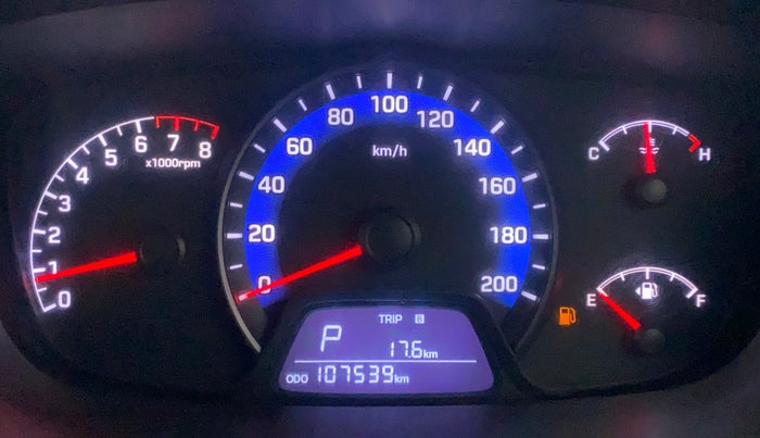 2014 Hyundai Xcent SX AT 1.2 (O), Petrol, Automatic, 1,07,526 km, Odometer Image