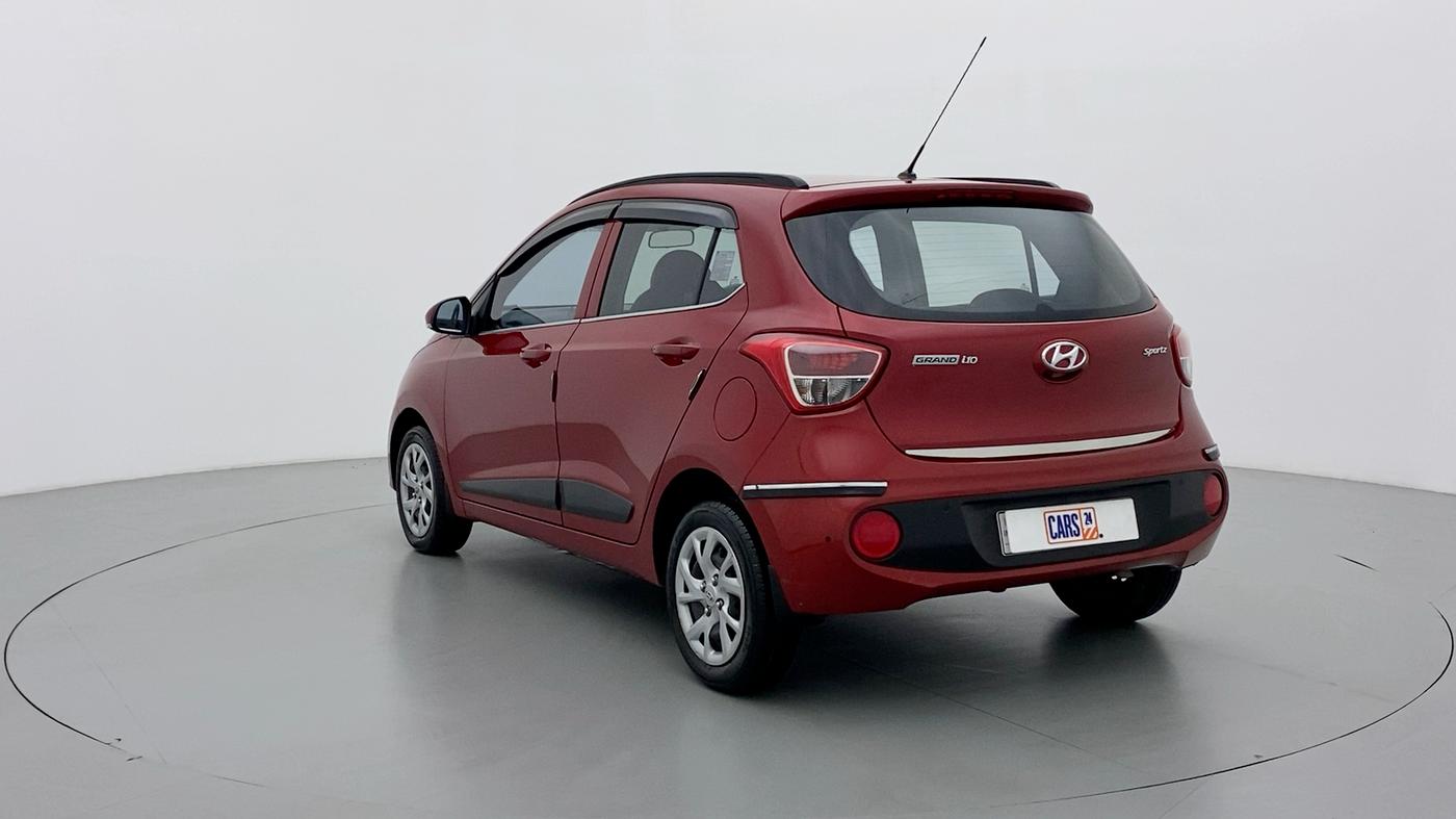 2018 Hyundai Grand i10 SPORTZ 1.2 KAPPA VTVT, Petrol, Manual, 13,696 km, Left Back Diagonal