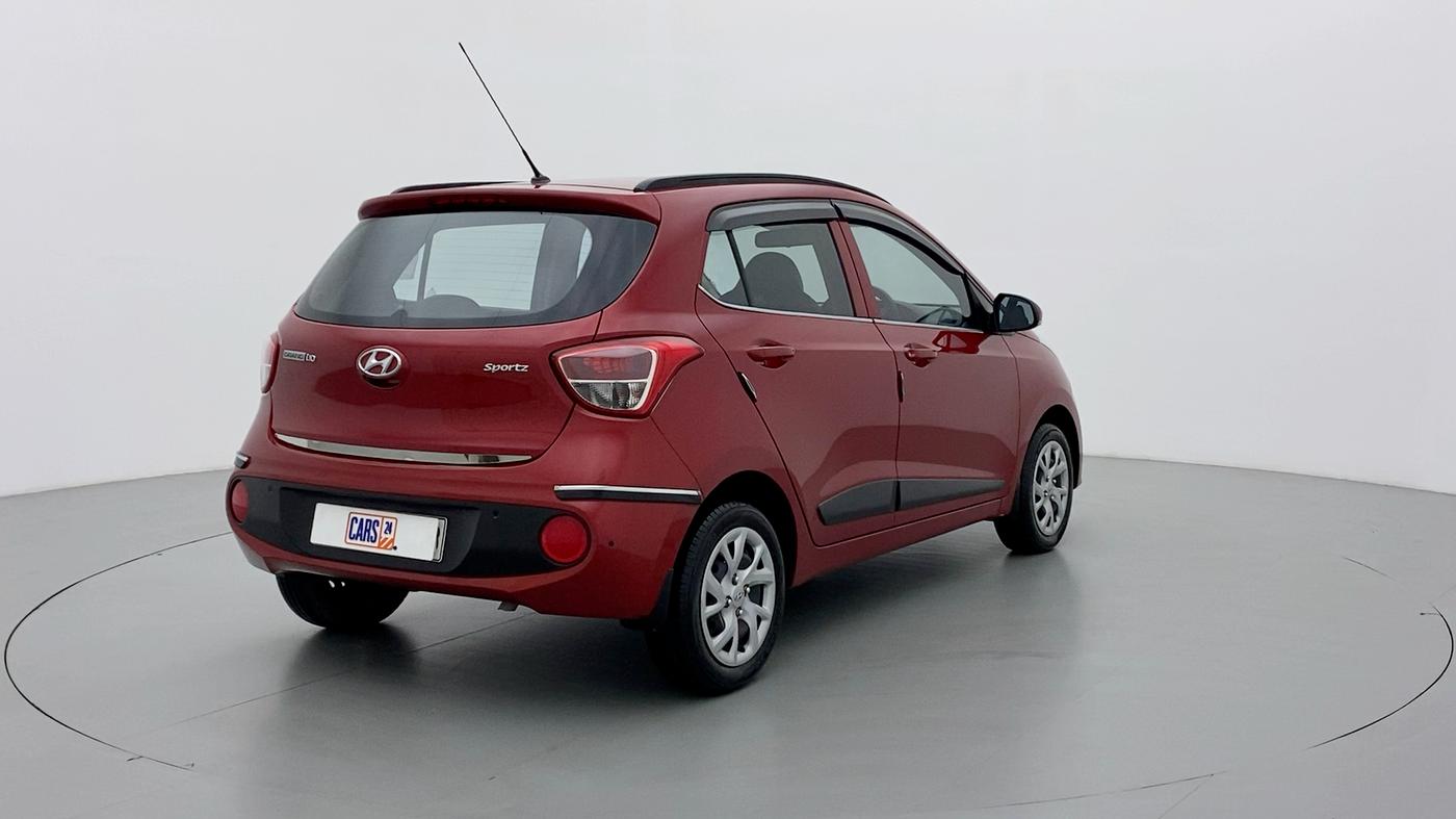 2018 Hyundai Grand i10 SPORTZ 1.2 KAPPA VTVT, Petrol, Manual, 13,696 km, Right Back Diagonal