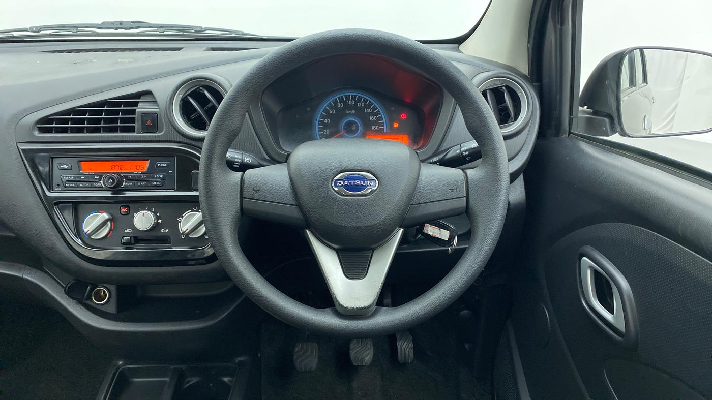 2018 Datsun Redi Go T (O), Petrol, Manual, 24,316 km, Steering Wheel Close-up