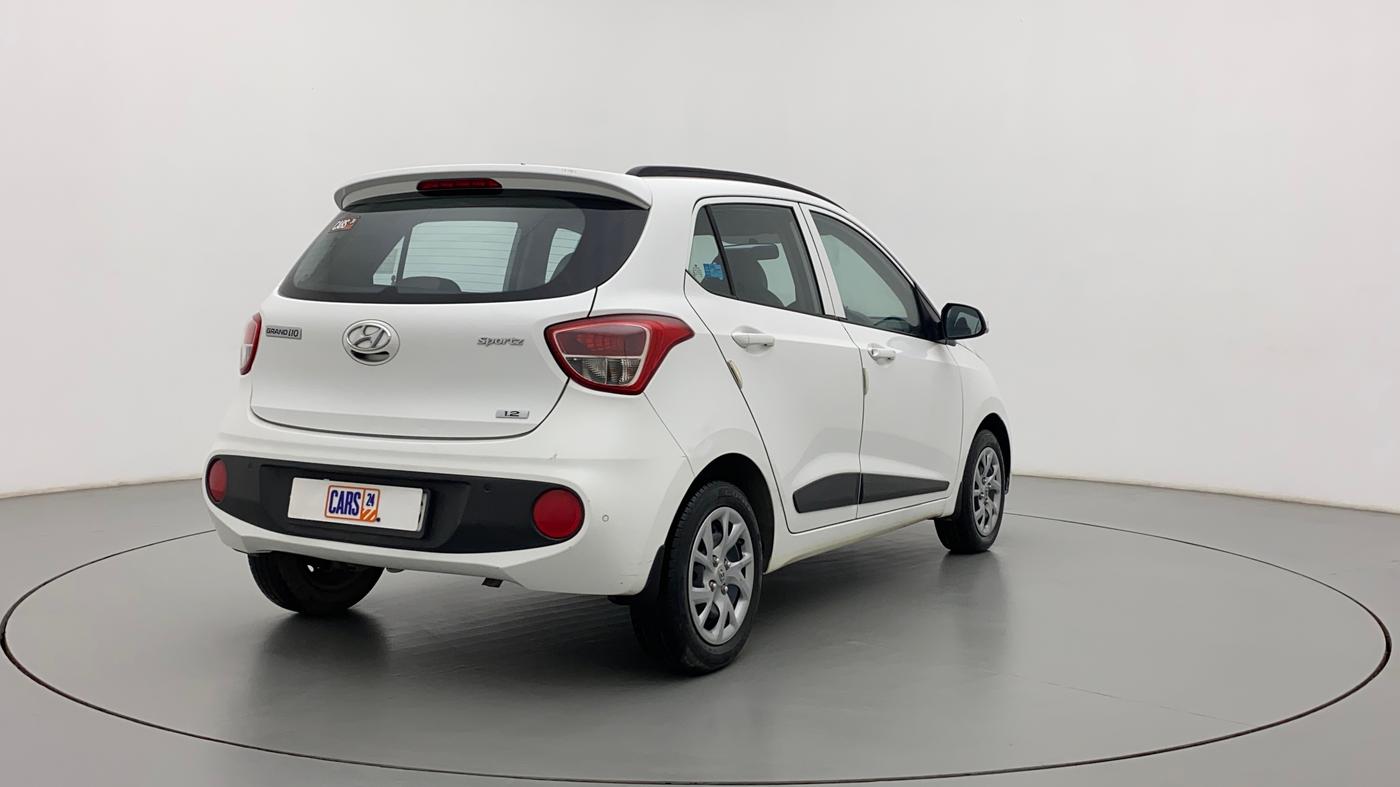 2019 Hyundai Grand i10 SPORTZ 1.2 KAPPA VTVT, Petrol, Manual, 18,042 km, Right Back Diagonal