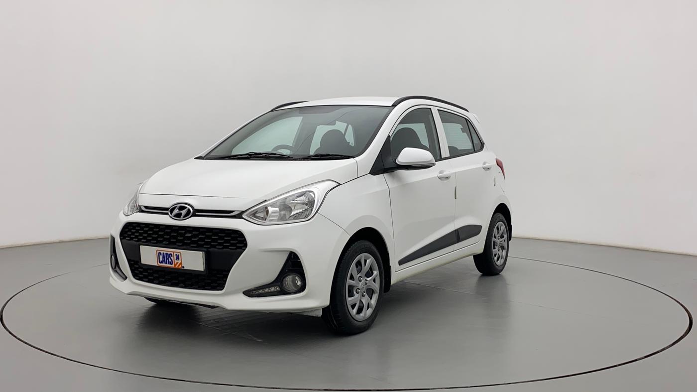 2019 Hyundai Grand i10 SPORTZ 1.2 KAPPA VTVT, Petrol, Manual, 18,042 km, Left Front Diagonal