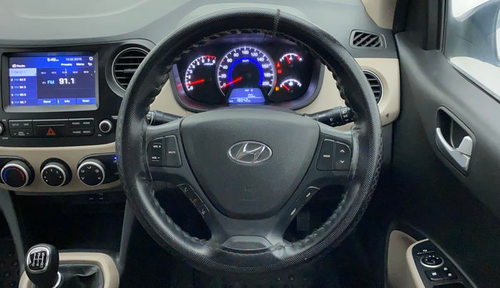 2019 Hyundai Grand i10 SPORTZ 1.2 KAPPA VTVT, Petrol, Manual, 18,042 km, Steering Wheel Close Up