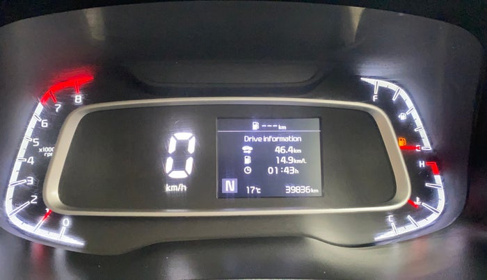 2021 KIA SONET HTX 1.0 IMT, Petrol, Manual, 39,789 km, Odometer Image