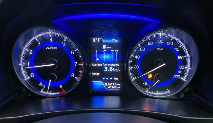 2016 Maruti Baleno ALPHA 1.2 K12, Petrol, Manual, 46,032 km, Odometer Image
