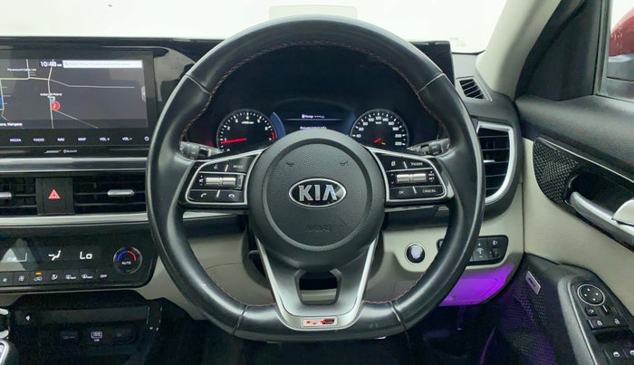 2019 KIA SELTOS GTX PLUS 1.4 PETROL DCT DUAL TONE, Petrol, Automatic, 70,843 km, Steering Wheel Close Up