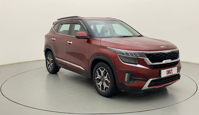 2019 KIA SELTOS GTX PLUS 1.4 PETROL DCT DUAL TONE, Petrol, Automatic, 70,843 km, Right Front Diagonal