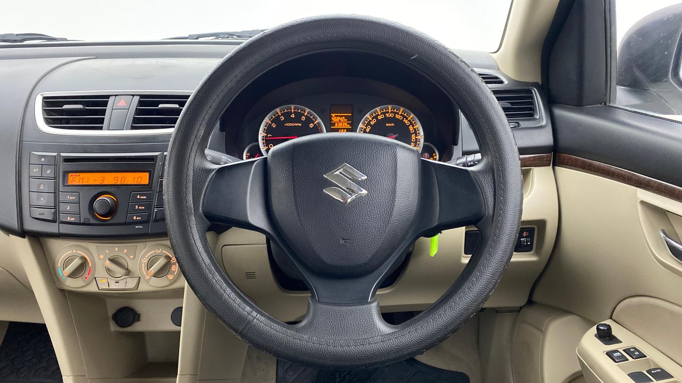 2012 Maruti Swift Dzire VXI, Petrol, Manual, 63,839 km, Steering Wheel Close Up