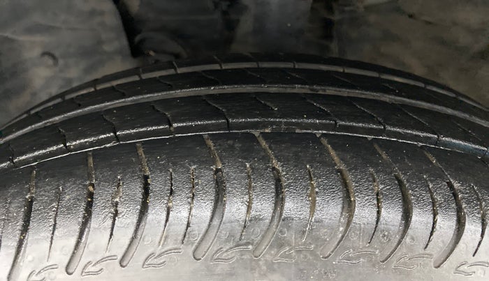 2018 Nissan Micra XL (O) CVT, Petrol, Automatic, 1,03,845 km, Left Front Tyre Tread
