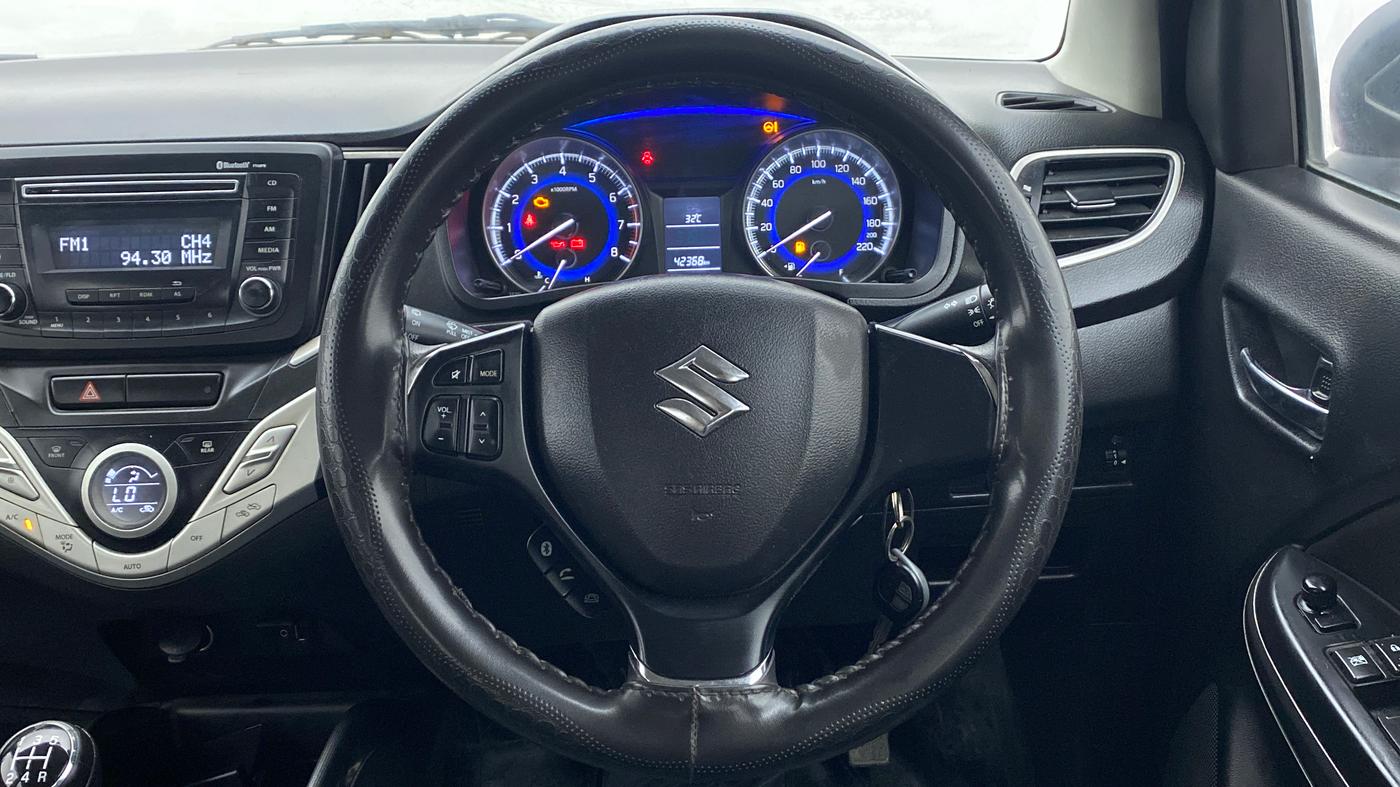 2018 Maruti Baleno DELTA PETROL 1.2, Petrol, Manual, 42,368 km, Steering Wheel Close Up