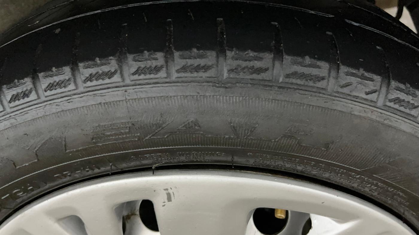 2022 Hyundai XCENT PRIME 	T+ CNG, CNG, Manual, 71,961 km, Left Rear Tyre Tread