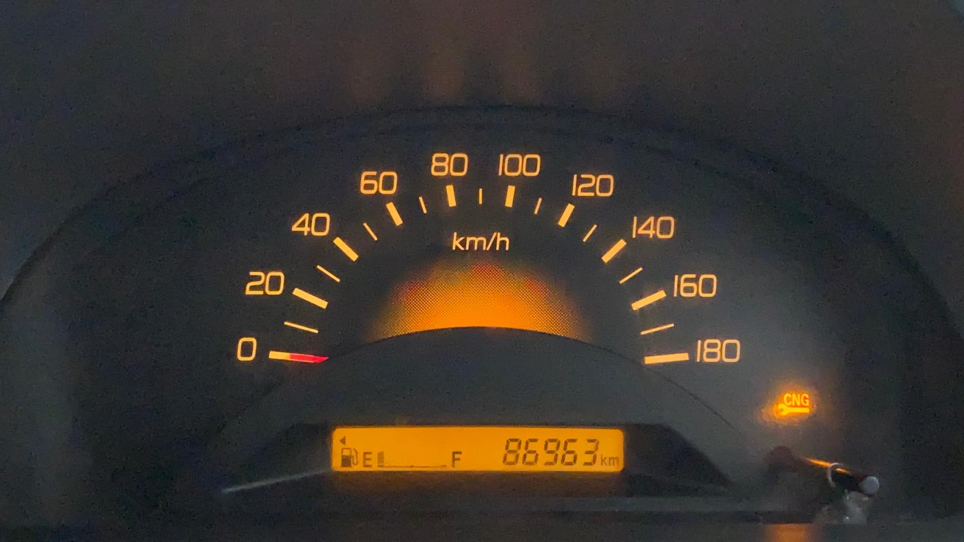 2012 Maruti Wagon R 1.0 LXI CNG, CNG, Manual, 87,309 km, Odometer Image