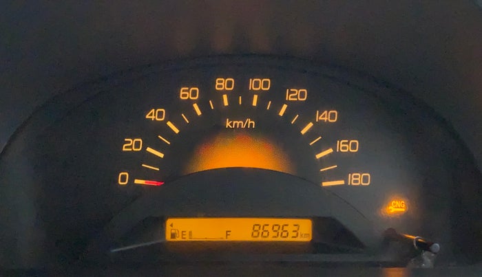 2012 Maruti Wagon R 1.0 LXI CNG, CNG, Manual, 87,309 km, Odometer Image