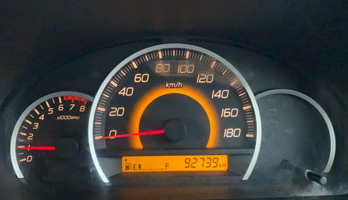 2014 Maruti Wagon R 1.0 VXI, Petrol, Manual, 92,739 km, Odometer Image