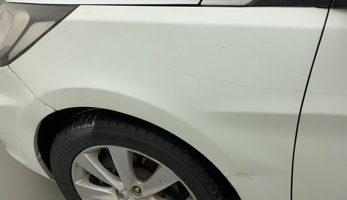 2012 Hyundai Verna FLUIDIC 1.6 VTVT SX, Petrol, Manual, 85,385 km, Left fender - Slightly dented