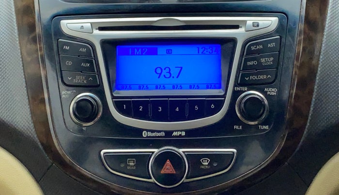 2012 Hyundai Verna FLUIDIC 1.6 VTVT SX, Petrol, Manual, 85,385 km, Infotainment System