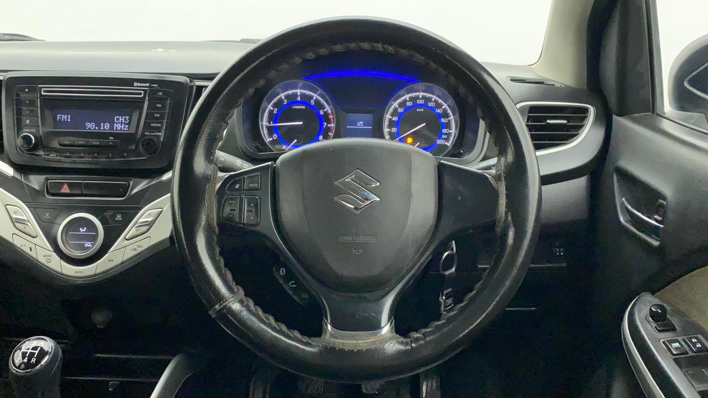 2015 Maruti Baleno DELTA PETROL 1.2, Petrol, Manual, 68,798 km, Steering Wheel Close Up