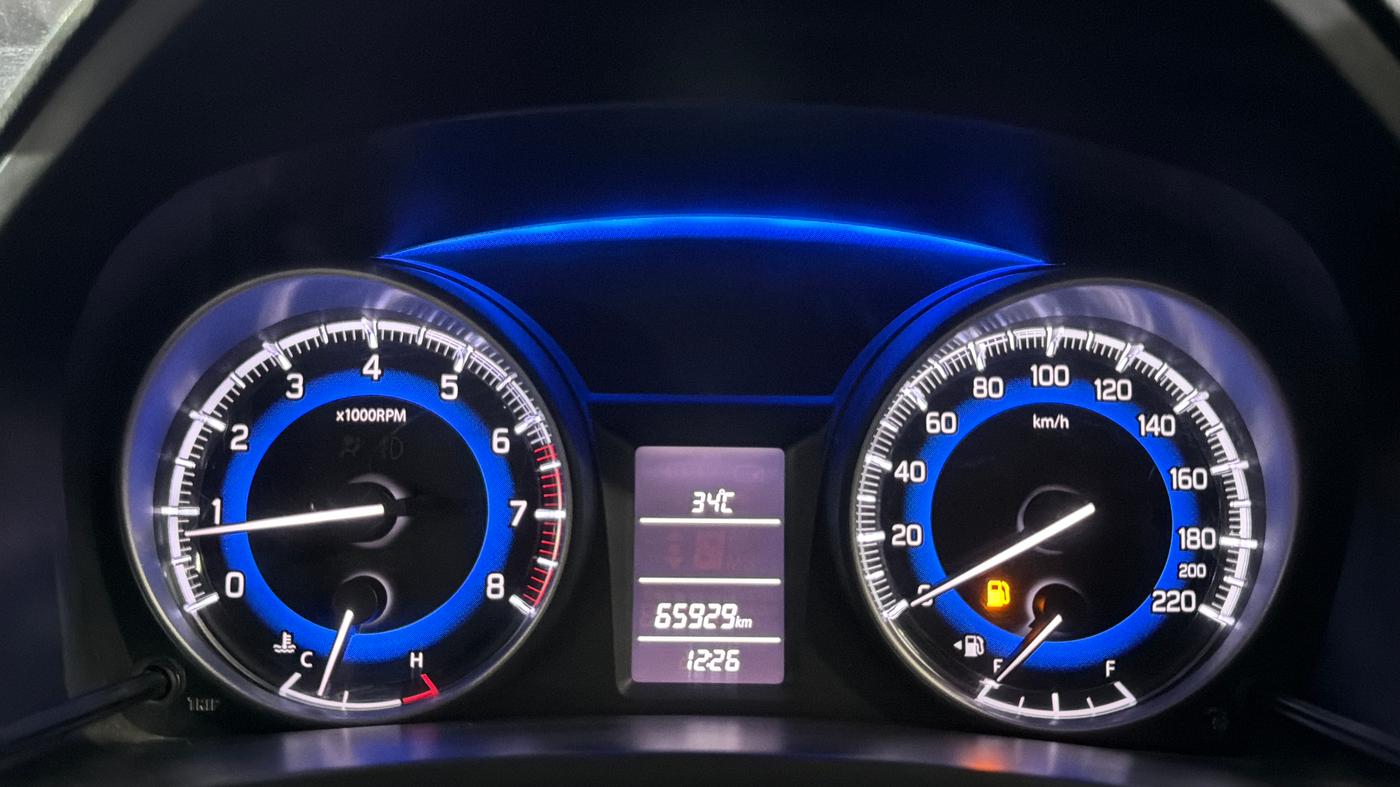 2017 Maruti Baleno DELTA PETROL 1.2, Petrol, Manual, 65,920 km, Odometer Image
