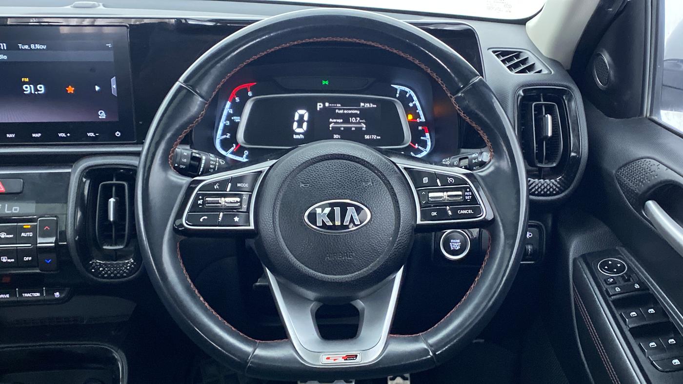 2020 KIA SONET GTX PLUS 1.5D  AT, Diesel, Automatic, 57,424 km, Steering Wheel Close Up