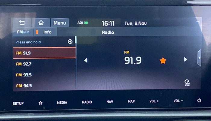 2020 KIA SONET GTX PLUS 1.5D  AT, Diesel, Automatic, 57,424 km, Infotainment System