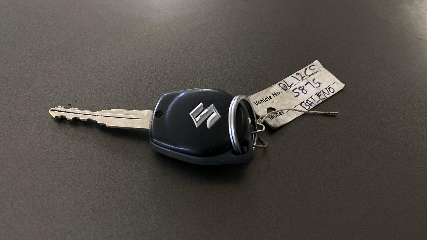 2020 Maruti Baleno DELTA PETROL 1.2, Petrol, Manual, 58,354 km, Key Close Up