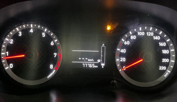 2021 Hyundai AURA S 1.2, Petrol, Manual, 77,764 km, Odometer Image