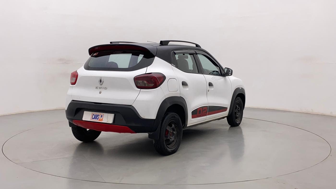2017 Renault Kwid 1.0 RXT 02 Anniversary Edition, Petrol, Manual, 53,719 km, Right Back Diagonal