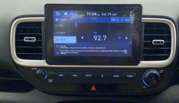 2022 Hyundai VENUE SX PLUS 1.0 TURBO DCT, Petrol, Automatic, 15,410 km, Infotainment System