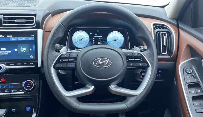 2021 Hyundai ALCAZAR PLATINUM (O) 6STR 2.0 AT, Petrol, Automatic, 9,679 km, Steering Wheel Close Up