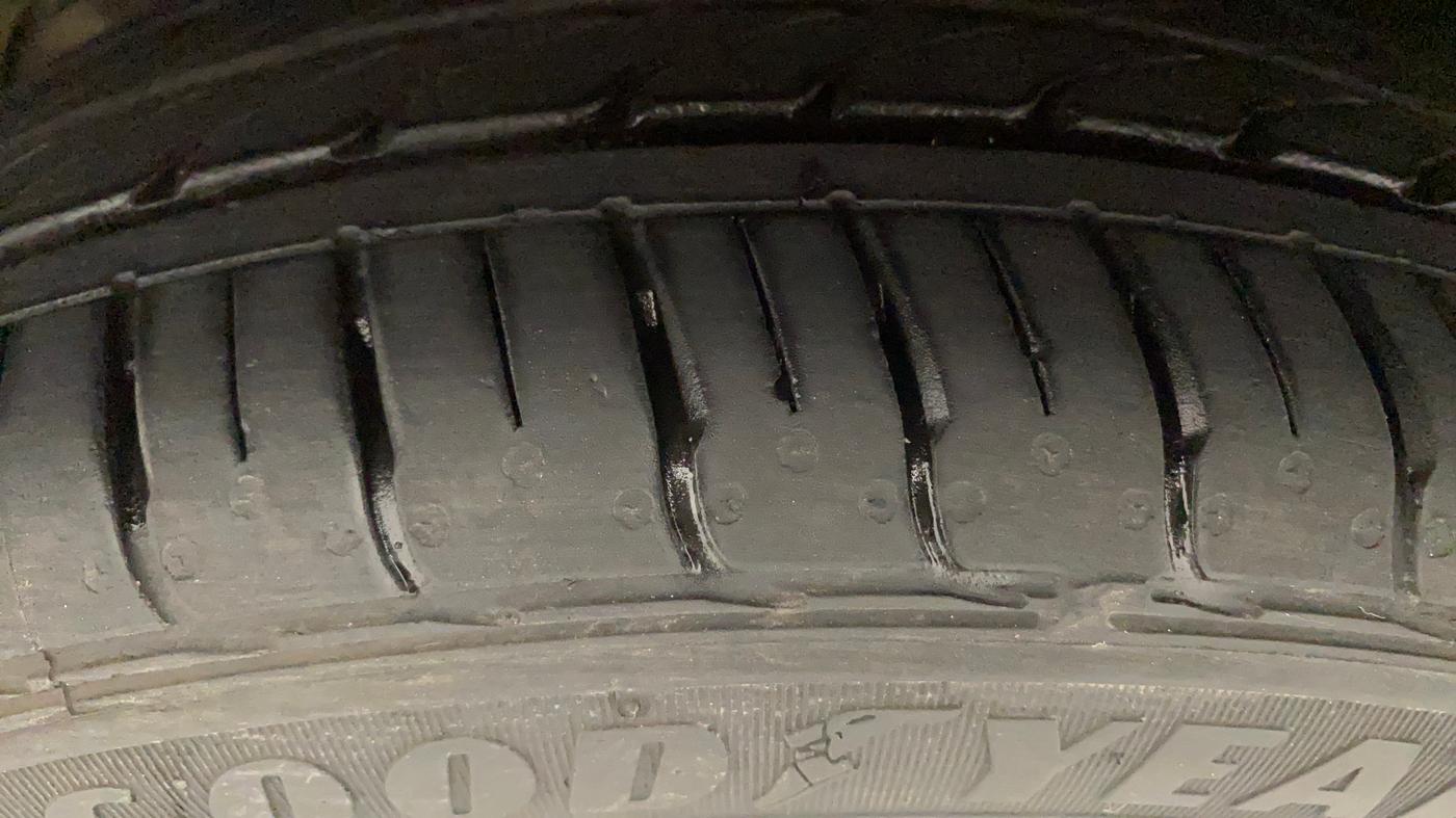 2022 Tata Tiago XZA PLUS DUAL TONE PETROL, Petrol, Automatic, 8,870 km, Left Front Tyre Tread