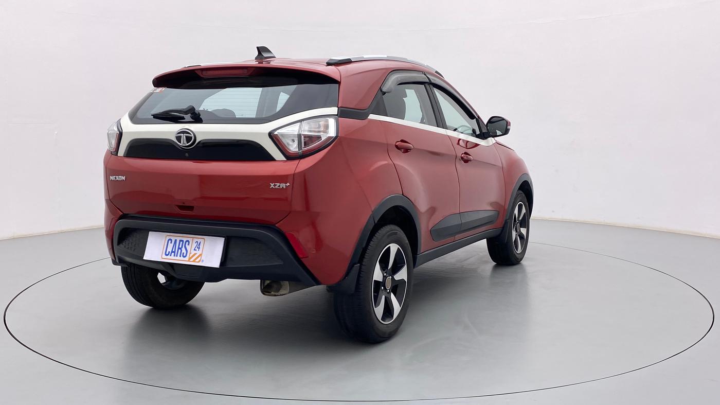 2019 Tata NEXON XZA + 1.2 PETROL A/T, Petrol, Automatic, 4,884 km, Right Back Diagonal