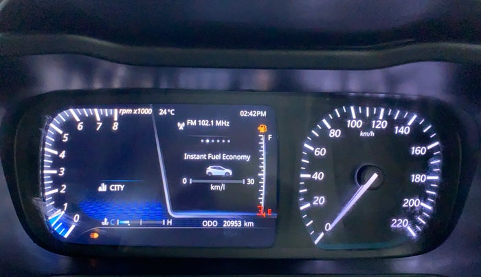 2020 Tata ALTROZ XZ 1.2, Petrol, Manual, 21,066 km, Odometer Image