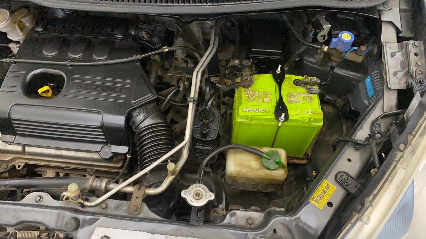 2017 Maruti Wagon R 1.0 VXI, CNG, Manual, 79,242 km, Engine View - Left