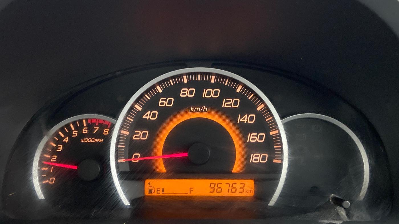 2012 Maruti Wagon R 1.0 VXI, Petrol, Manual, 96,763 km, Odometer Image