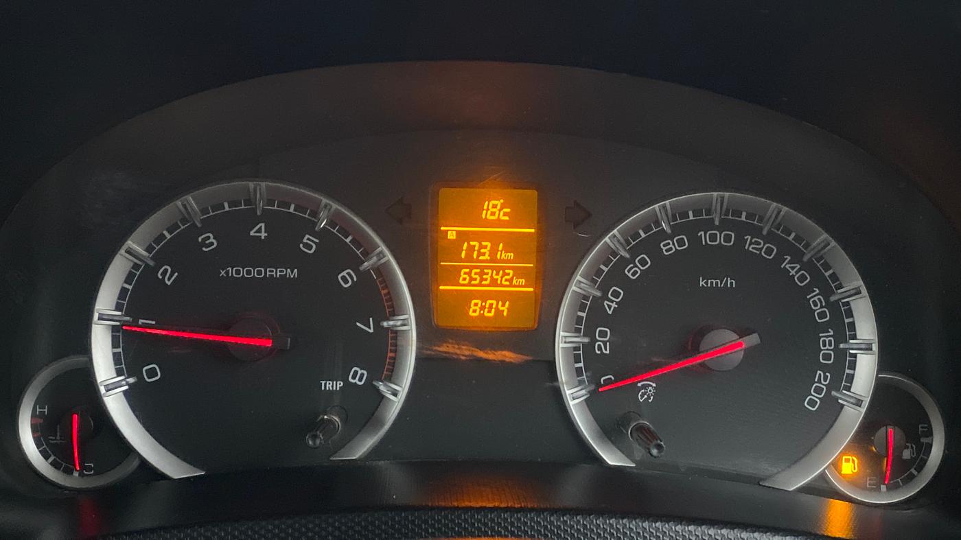 2012 Maruti Swift ZXI D, Petrol, Manual, 65,408 km, Odometer Image