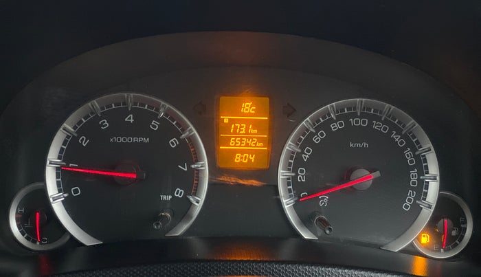 2012 Maruti Swift ZXI D, Petrol, Manual, 65,408 km, Odometer Image
