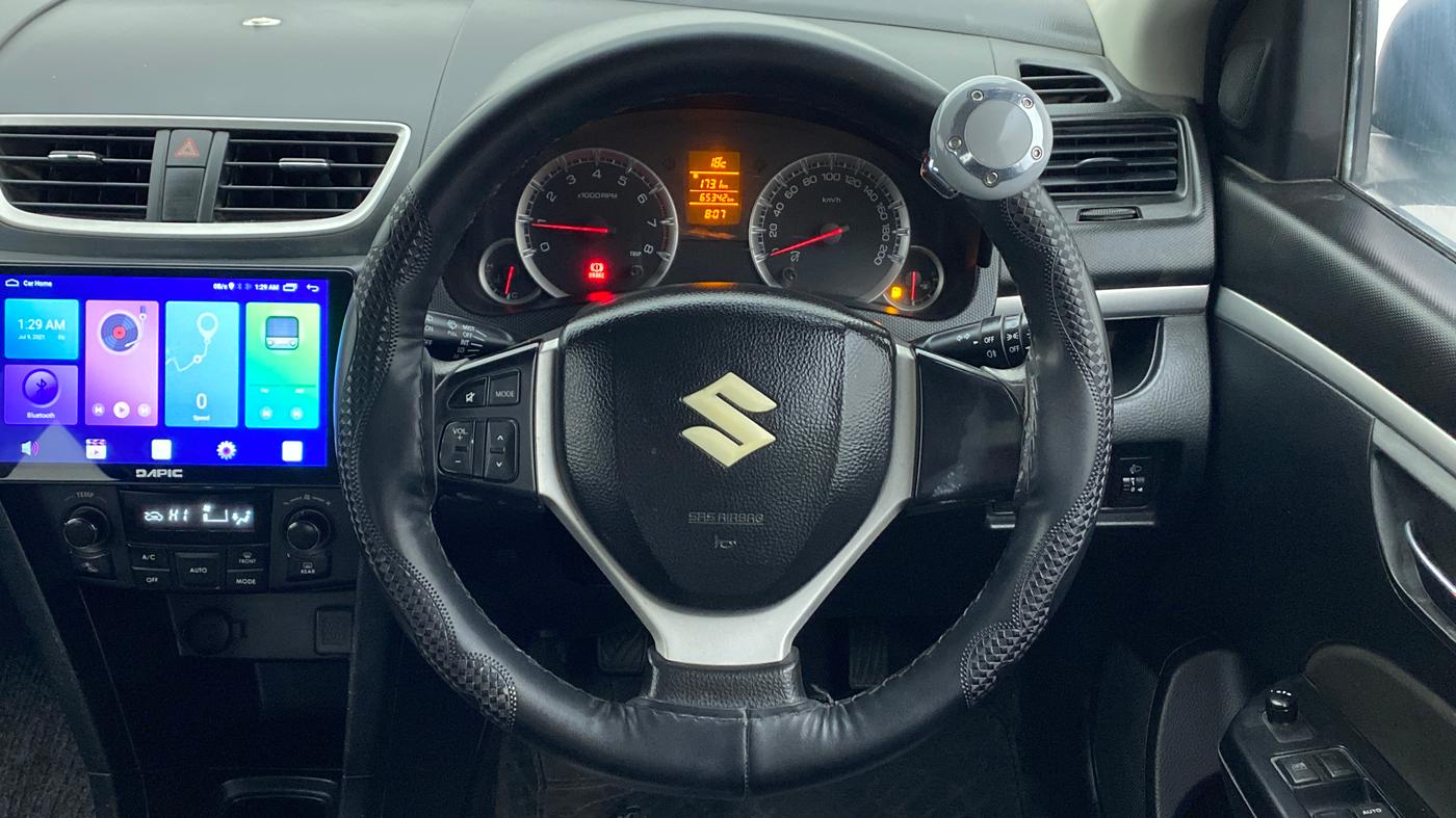 2012 Maruti Swift ZXI D, Petrol, Manual, 65,408 km, Steering Wheel Close Up