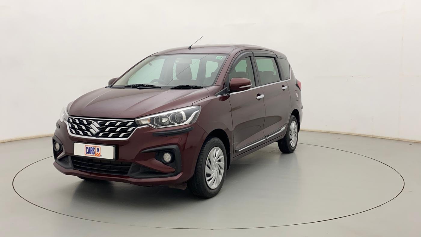 2022 Maruti Ertiga VXI AT SHVS, Petrol, Automatic, 29,143 km, Left Front Diagonal